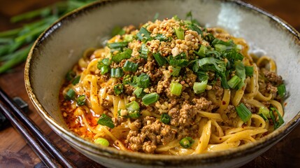 Authentic Spicy Dan Dan Noodles Recipe with Savory Ground Pork