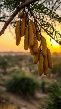 tamarind on branch in thar desert video