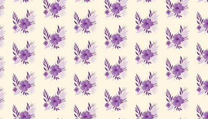 natural rose motifs illustrated in a seamless floral pattern for home accessories and fabric

