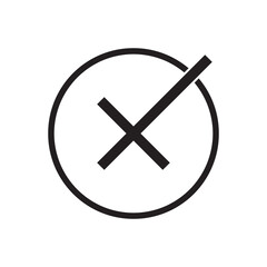 Fototapeta premium Crossmark Icon.