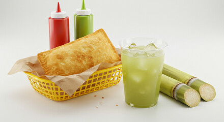 Pastel e caldo de cana