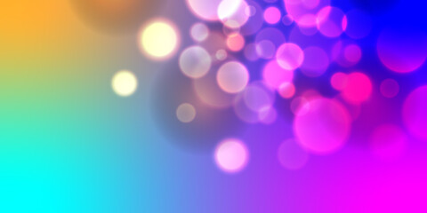 Colorful Abstract Bokeh Light Background