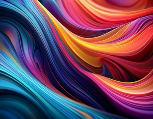 fluid harmony abstract colorful background with smooth wavy lines background colorful design best quality hyper realistic wallpaper image