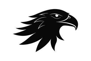 Silhouette art illustration of an eagle beak.eps