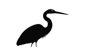 Obraz premium Silhouette art illustration of an Egret.eps