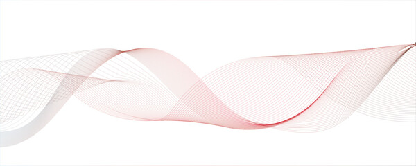 Abstract Flowing lines wave Halftone texture Curve shape on white background. 3D vector wave lines with gradients.geometric connection lines.Used for banner, brochure, science, website, corporate, 