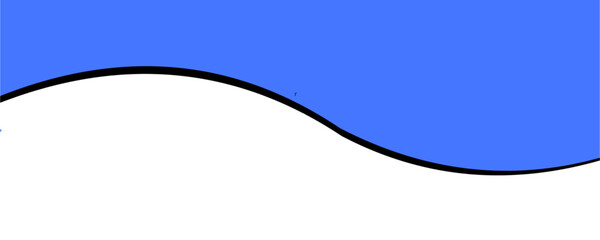 Blue header shape or footer decoration isolated on transparent PNG. Elegant space for presentation, banner, cover, text, label, web, flyer, card, poster. Simple graphic design elements