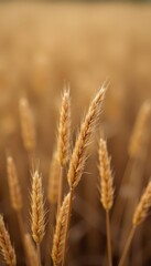 Fototapeta premium Close-up of dry, brittle grass, showing texture and color variations , organic, detail, close up
