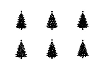 mini christmas tree vector art