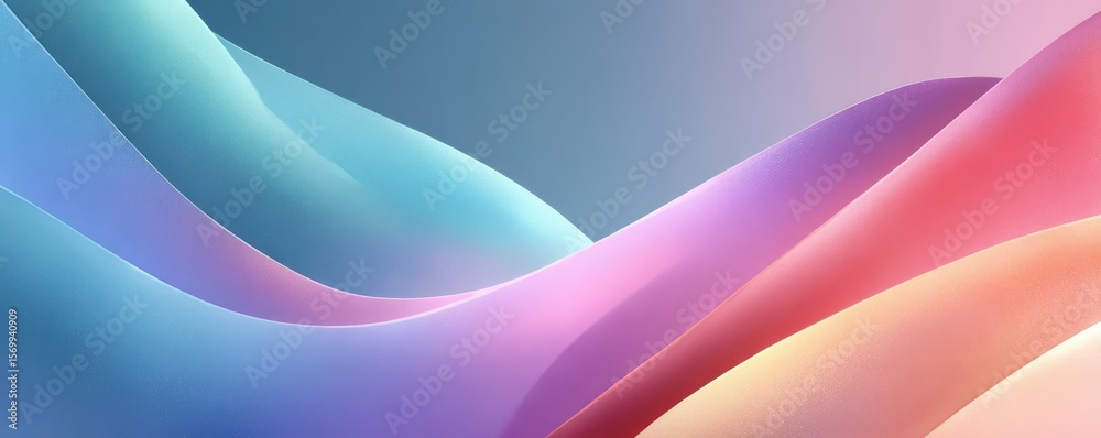 Poster colorful gradient waves creating a modern abstract background for design projects
