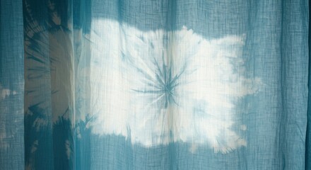 Ethereal Blue Watercolor Tie Dye Linen