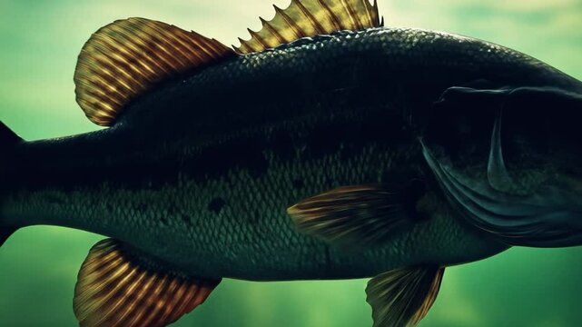 Underwater portrait of a fish