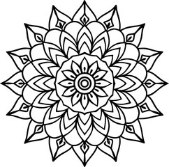  intricate circular mandala vector.