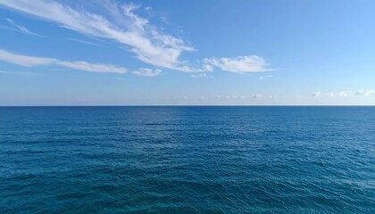 Obraz premium Vast ocean under a clear sky