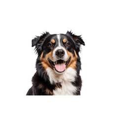 Happy Dog: A friendly and cheerful dog with a captivating expression and a smiling face.