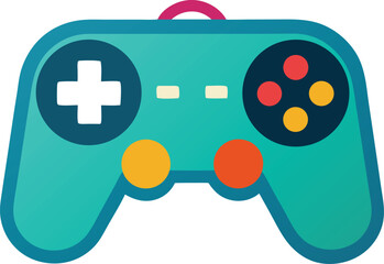 Gaming Controller Illustration: A vibrant illustration of a gaming controller, showcasing its sleek design and intuitive button layout. The controller's design is inviting.