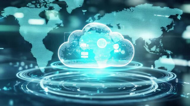 Global Network Data Cloud Computing Digital Technology