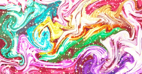 A textured background with various rainbow colors