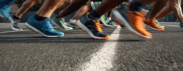 The dynamic movement of athletes' feet on an urban running track