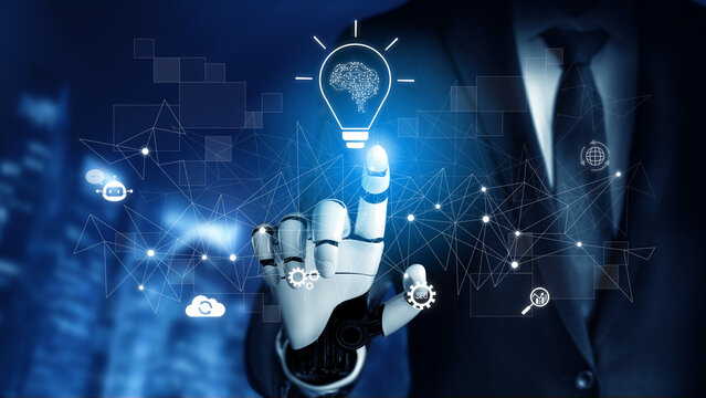 AI generating innovative ideas, linking data through neural networks, enhancing automation, powering SEO strategy, and enabling intelligent digital interaction. Vouch