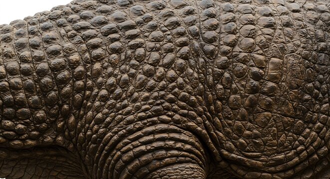 Texture peau crocodile detail incroyable lumiere douce. AI Generated