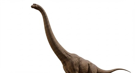 Obraz premium Dinosaure majestueux se dressant fi�rement lumi�re naturelle douce. AI Generated
