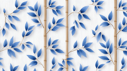 Beautiful seamless pattern with hand drawn bamboo lattice in vacation style. Ready print design. 66217055 1