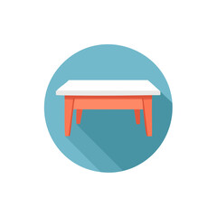 Table Furniture Icon Isolated on a Transparent Background