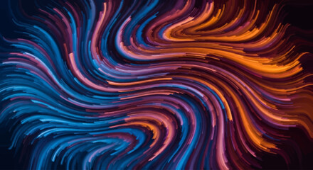 Swirling abstract artwork showcasing vibrant streaks of color, creating a dynamic and energetic visual.