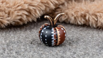 Bright orange and yellow gourd with bumpy texture showcased against a white background for still life or product photography