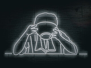 Neon Slurp &ndash; Glowing Homage to a Perfect Meal