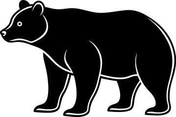 Obraz premium Majestic Black Bear Standing Proudly in the Wilderness Nature Wildlife Scene