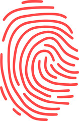 vector style finger print design 