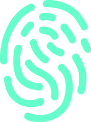 finger print icon vector transparent 