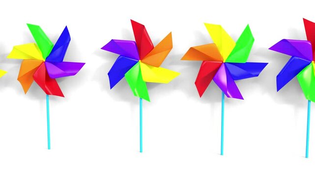 colorful pinwheels