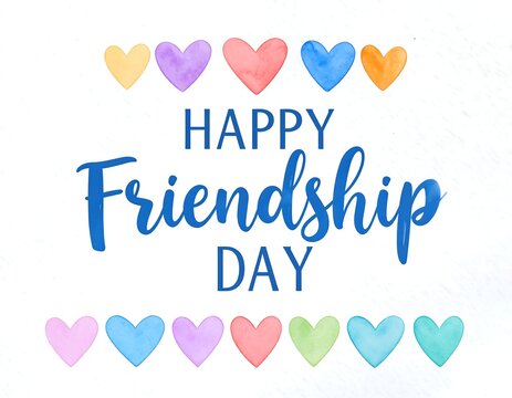 Colorful Friendship Day card