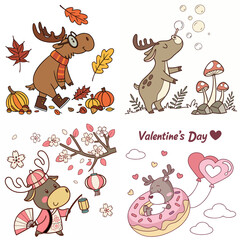 High-Quality mooses Illustrations in Various Styles – SVG Bundle