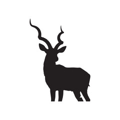 Kudu Antelope Silhouette