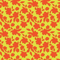 Obraz premium cute flower pattern image for fabric textile or wall decoration