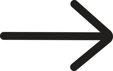 Simple dark green arrow pointing left on a white background