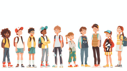 Kids Imitating Adults: Playful Mixed Media Vector Illustration. Adorable children mimicking grown-up