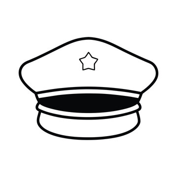 recommend clip art: captain hat line art