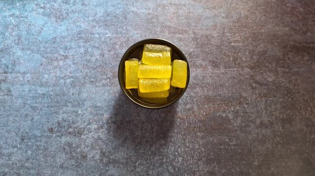Kesar Angoori Petha Indian traditional sweet
