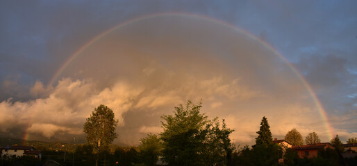 Rainbow in the sky