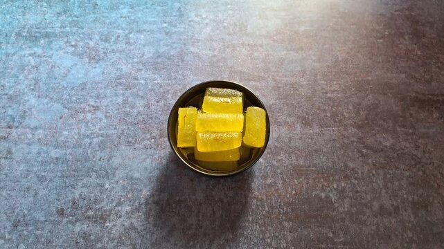 Kesar Angoori Petha Indian traditional sweet