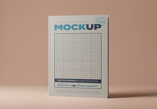 Stand Magazine Brochure Front Cover Mockup