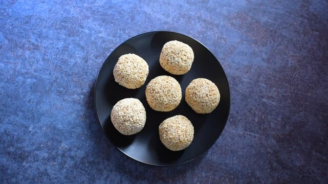 Rajgira Laddu Indian traditional sweet made from amaranth seeds
