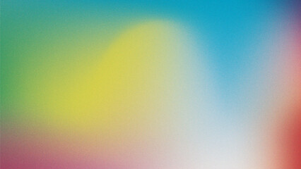 Vibrant Gradient Background with Grainy Texture Rainbow Hues