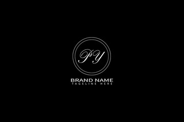 PY Monogram Logo Design Elegant Minimalist Letter Logo for Premium Brand Identity
