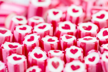 Lovely heart candy canes for Valentine's Day